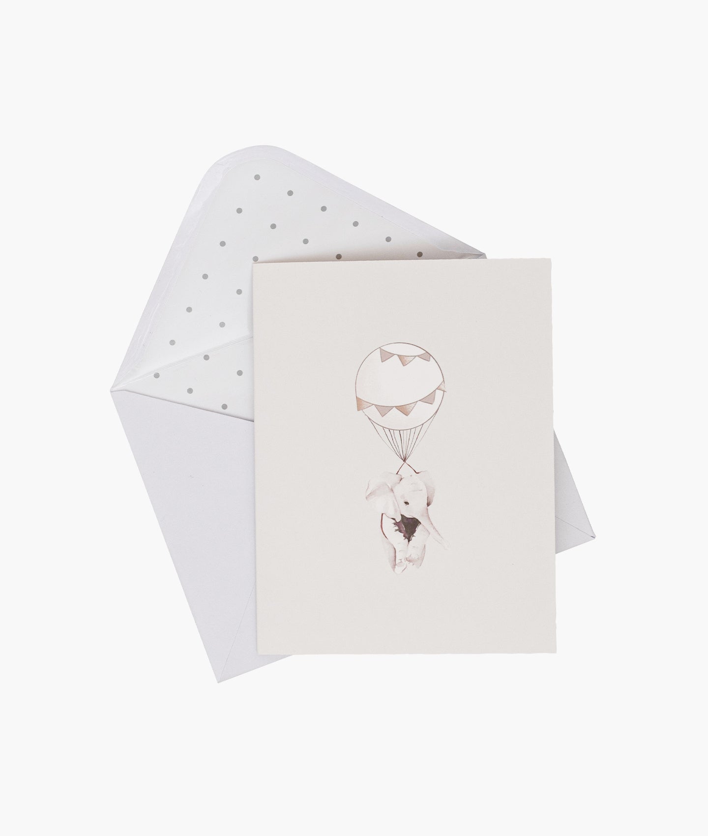 Flying Elephant Greeting Card
