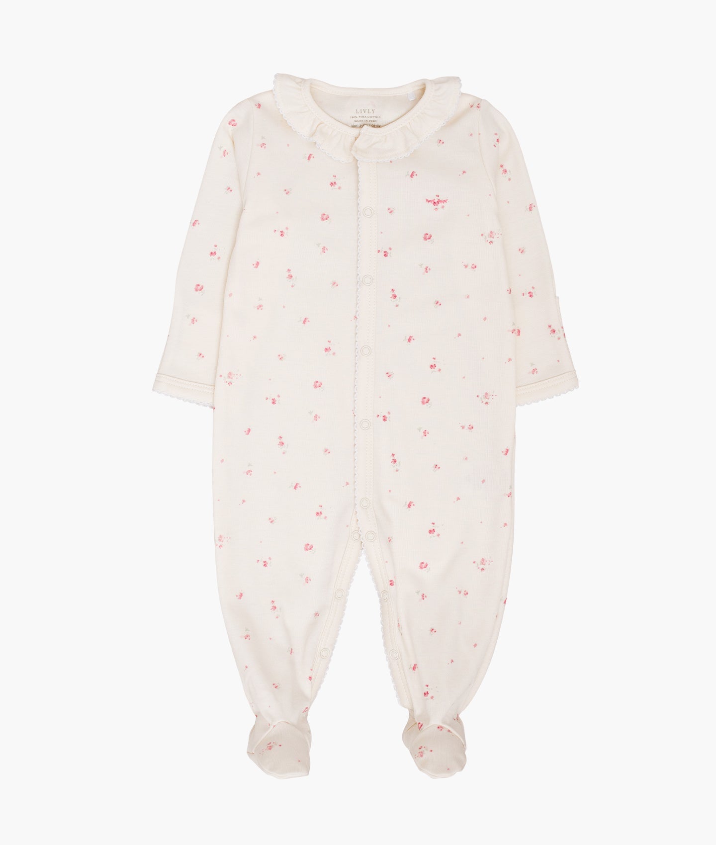 Rose Garden Ruffled Collar Footie