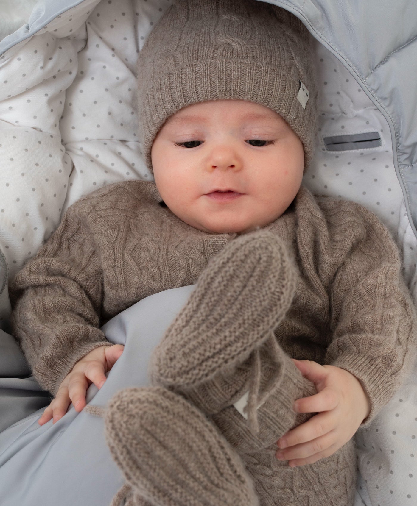 Cable Knit Cashmere Hat