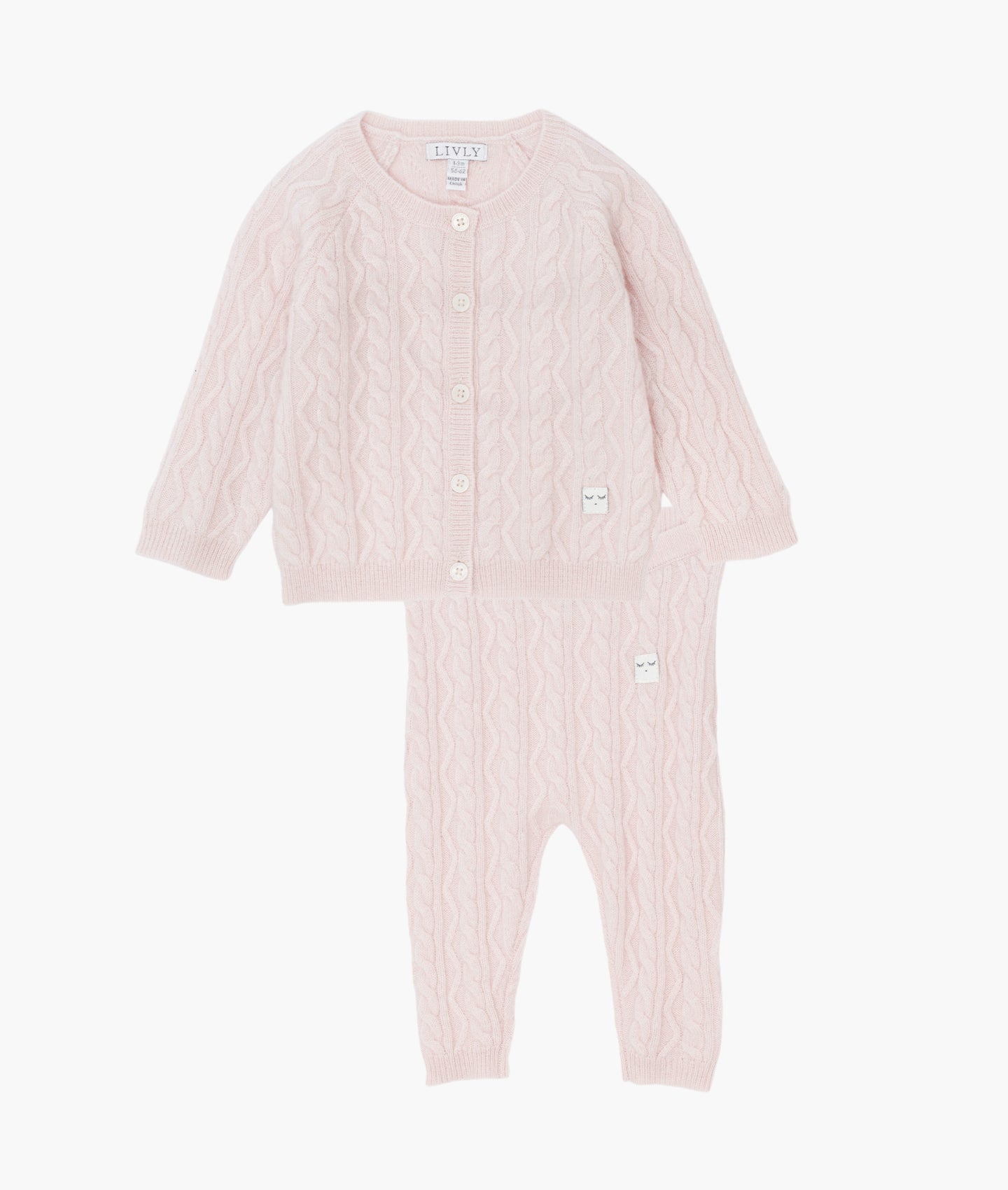 Cashmere Cable Knit Set