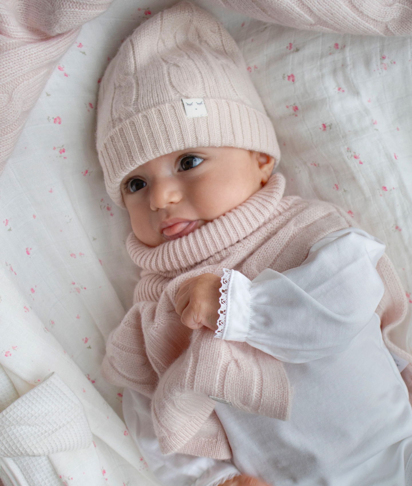 Cable Knit Cashmere Hat