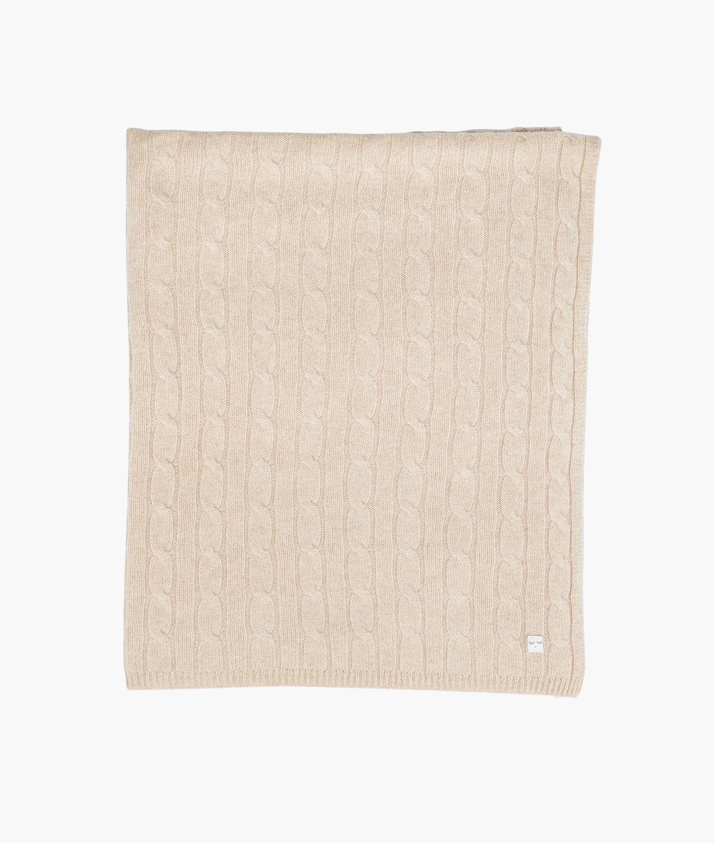 Cable Knit Cashmere Blanket