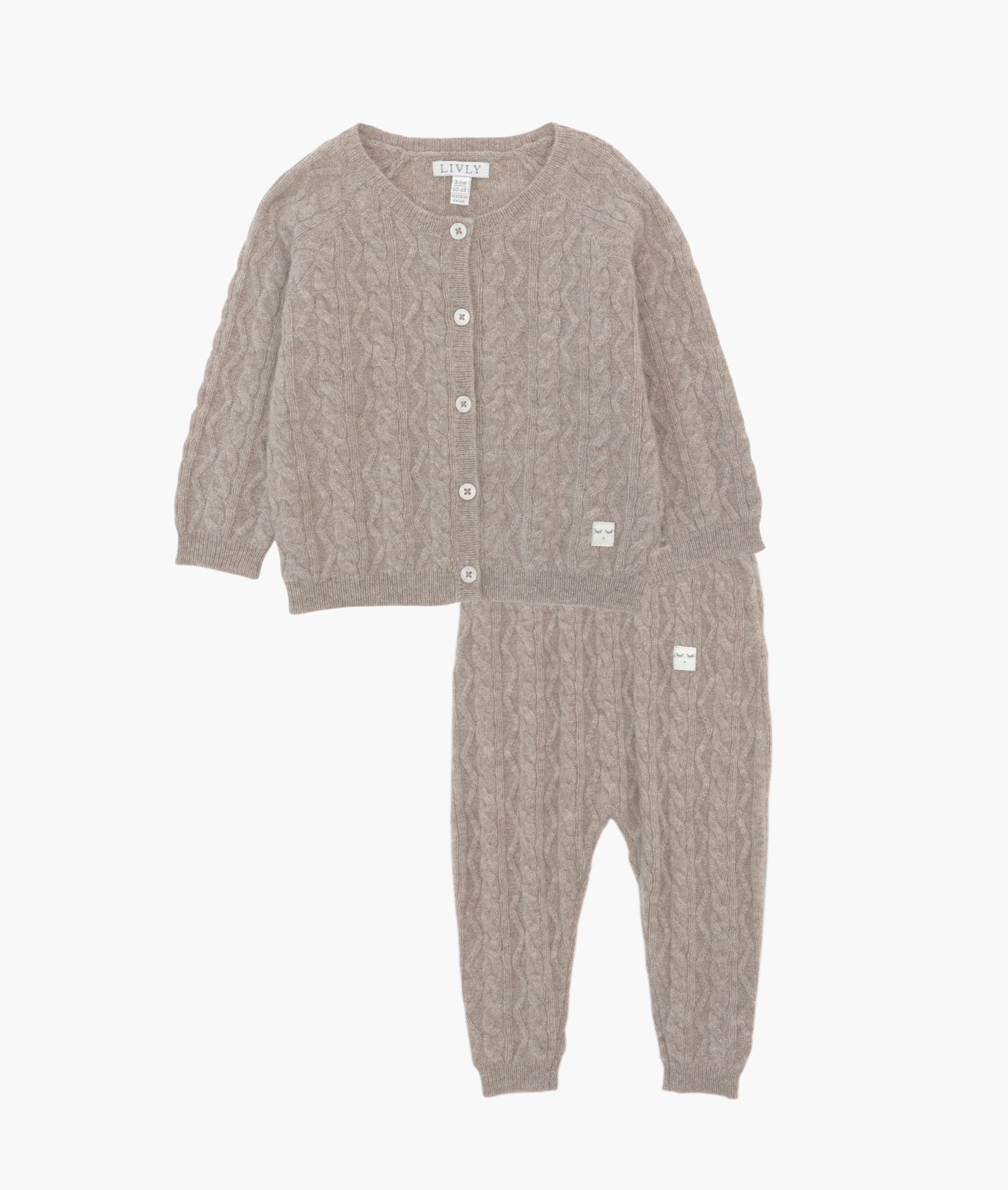 Cashmere Cable Knit Set