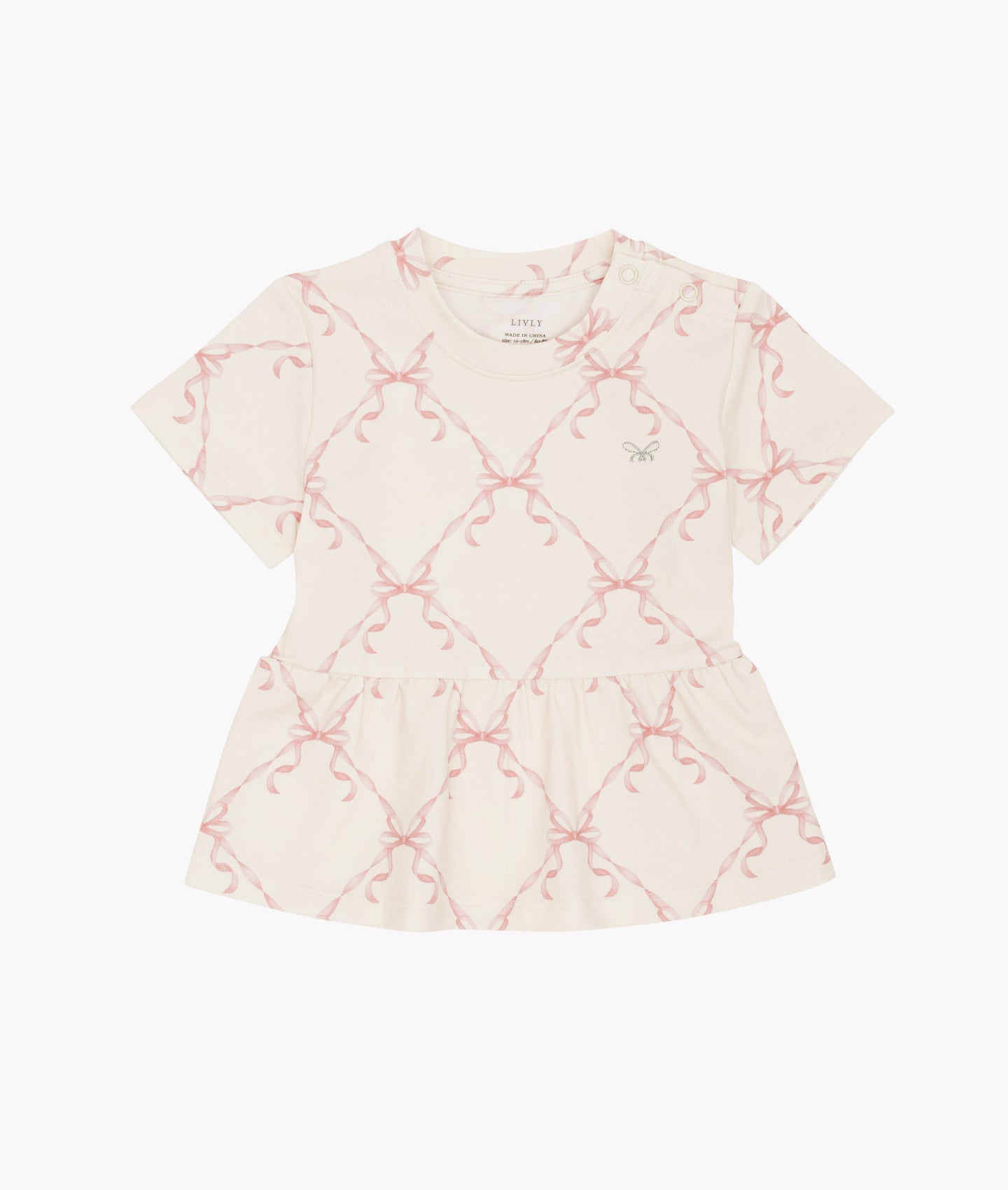 Bows Short Sleeve Drew Top