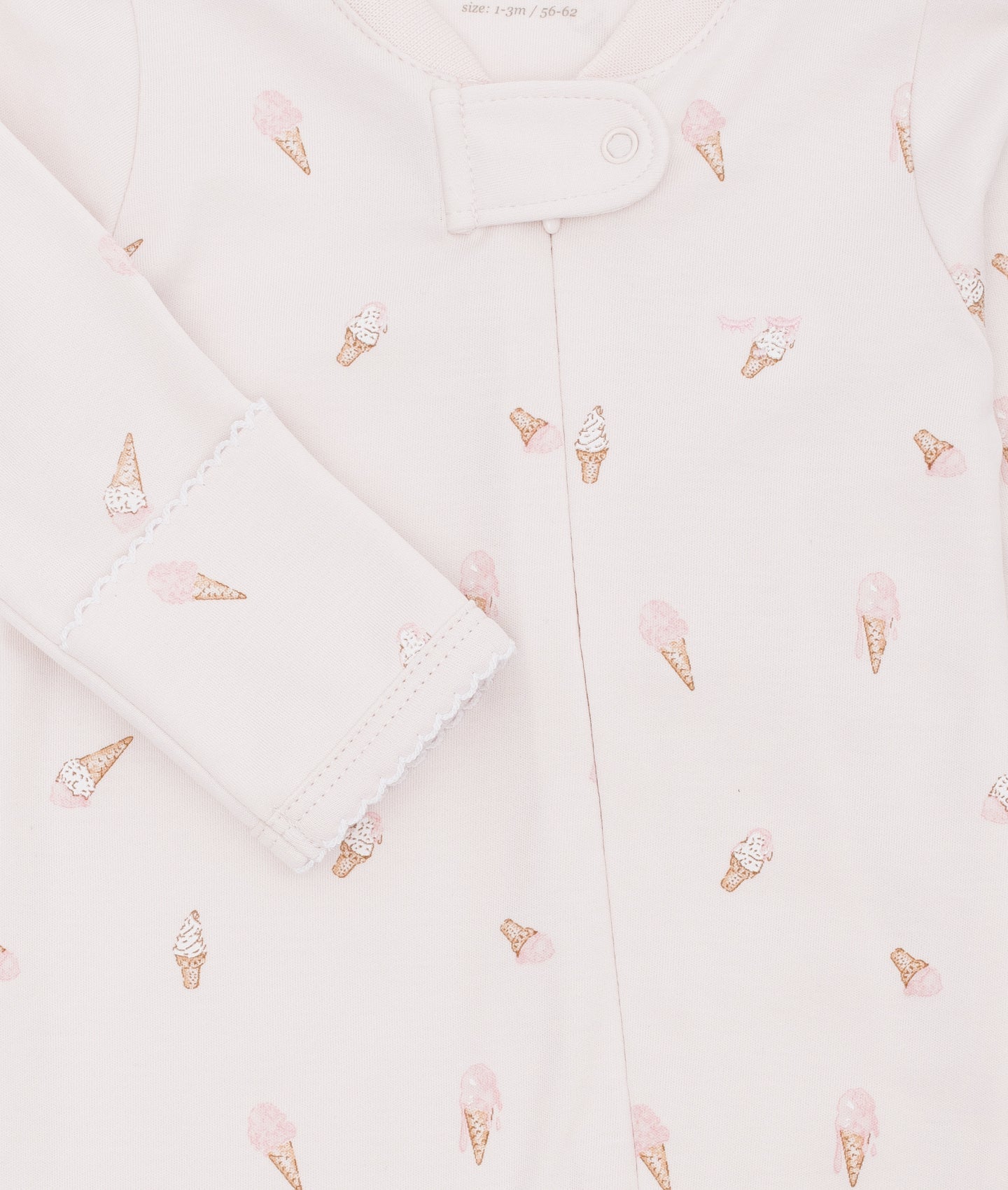 Ice Cream Zipper Footie