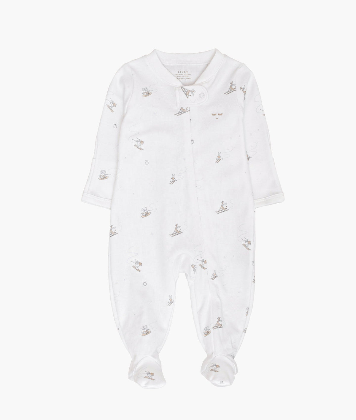 Ski Slope Zipper Footie