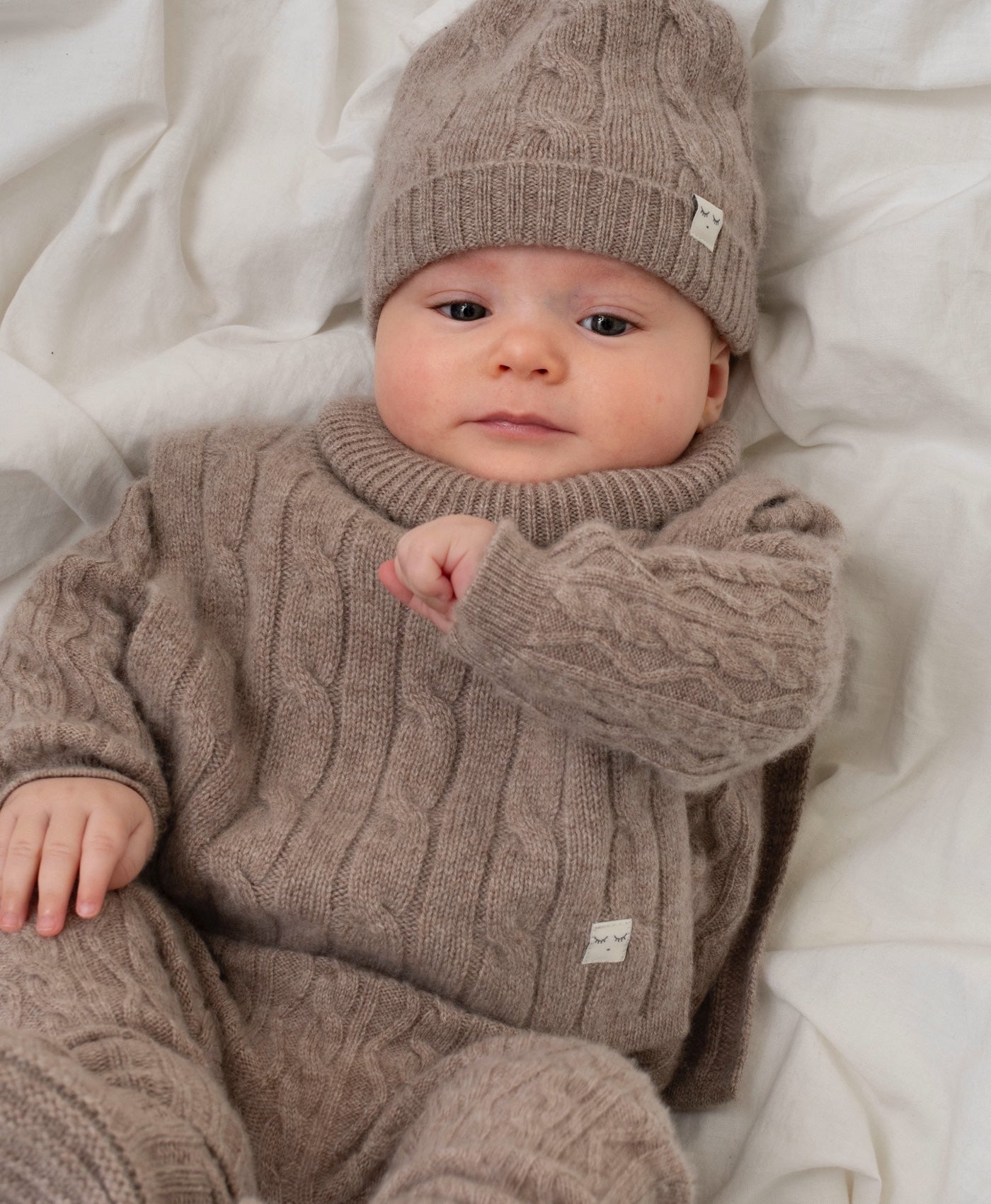 Cable Knit Cashmere Hat