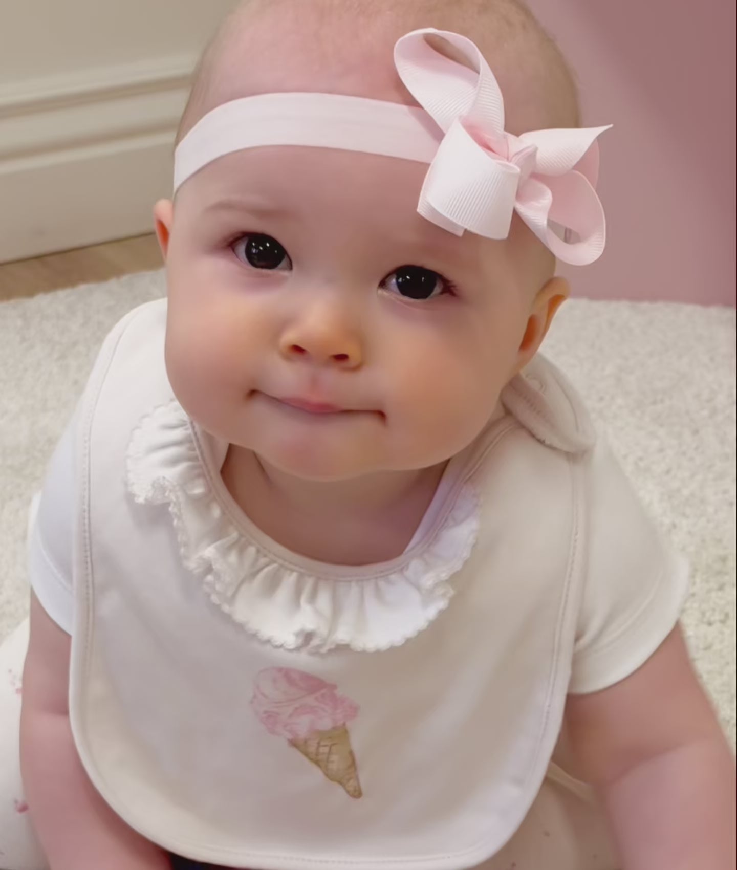 Ice Cream Ruffled Bib